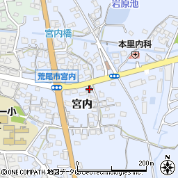 平山荒尾線周辺の地図