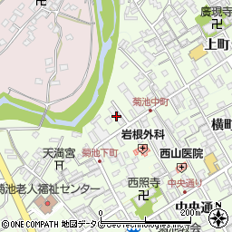 熊本県菊池市中町91周辺の地図