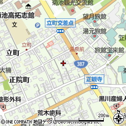 熊本県菊池市西正観寺974周辺の地図