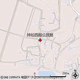 持松西部公民館周辺の地図