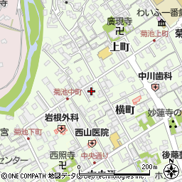 熊本県菊池市中町125-1周辺の地図