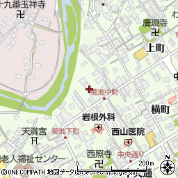 熊本県菊池市中町86周辺の地図