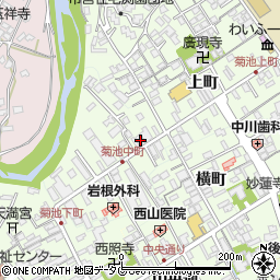 熊本県菊池市中町79周辺の地図