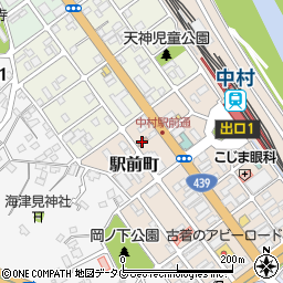 中村駅前郵便局周辺の地図