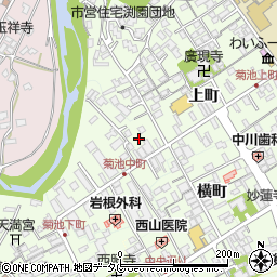 熊本県菊池市中町72周辺の地図