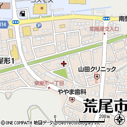 熊本県荒尾市東屋形周辺の地図