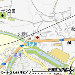 東九州三菱自動車販売株式会社三重店周辺の地図