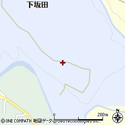 大分県竹田市下坂田455-2周辺の地図