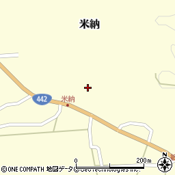 大分県竹田市米納643-1周辺の地図