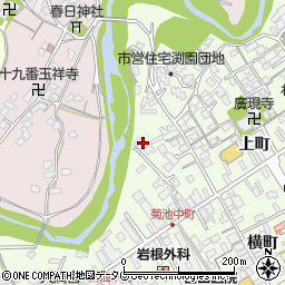 熊本県菊池市中町63周辺の地図