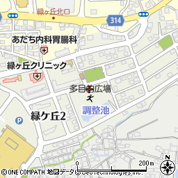 熊本県荒尾市緑ケ丘周辺の地図
