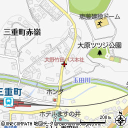 大野竹田バス本社周辺の地図