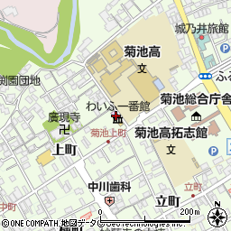 熊本県菊池市隈府1周辺の地図