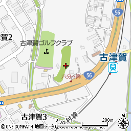 高知県四万十市古津賀周辺の地図