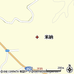 大分県竹田市米納周辺の地図