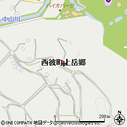 長崎県西海市西彼町上岳郷周辺の地図