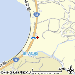 餅の浜周辺の地図