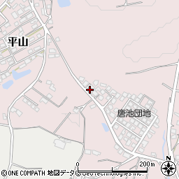 熊本県荒尾市平山2250-32周辺の地図