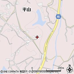 熊本県荒尾市平山2456周辺の地図