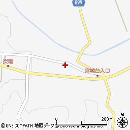 大分県竹田市炭竈673周辺の地図