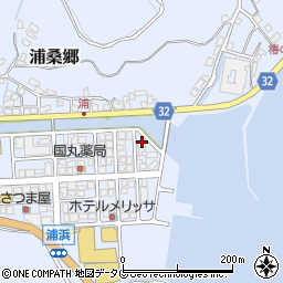 長崎県南松浦郡新上五島町浦桑郷1324周辺の地図