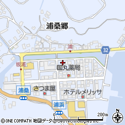 長崎県南松浦郡新上五島町浦桑郷1348周辺の地図
