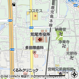熊本県荒尾市周辺の地図