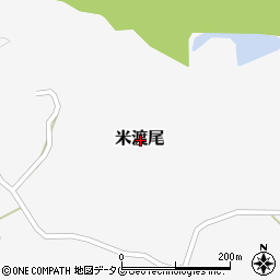 熊本県玉名郡和水町米渡尾周辺の地図