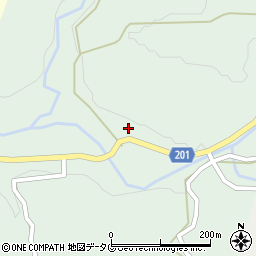 熊本県菊池市塚原周辺の地図