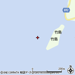 竹島周辺の地図