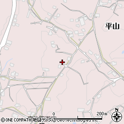 熊本県荒尾市平山2154周辺の地図