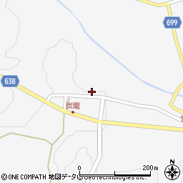 大分県竹田市炭竈692-2周辺の地図