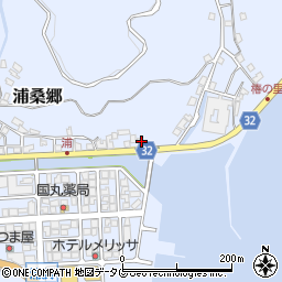 長崎県南松浦郡新上五島町浦桑郷917-3周辺の地図