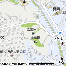 常栄神社周辺の地図