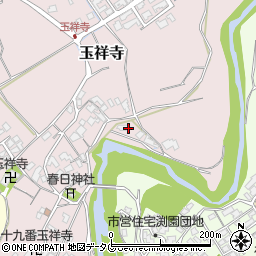 熊本県菊池市玉祥寺周辺の地図