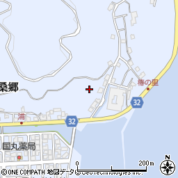 長崎県南松浦郡新上五島町浦桑郷953-1周辺の地図