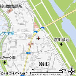 高知県四万十市渡川周辺の地図