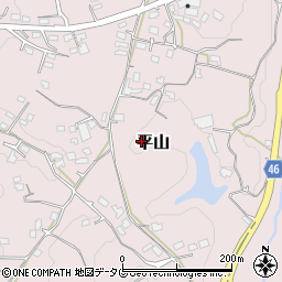 熊本県荒尾市平山周辺の地図
