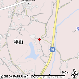 熊本県荒尾市平山2061周辺の地図