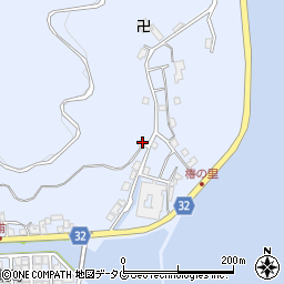 長崎県南松浦郡新上五島町浦桑郷981周辺の地図