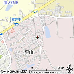 熊本県荒尾市平山2214周辺の地図