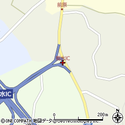菊水IC周辺の地図