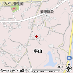 熊本県荒尾市平山2087周辺の地図