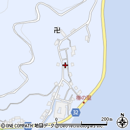 長崎県南松浦郡新上五島町浦桑郷1044周辺の地図