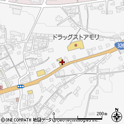トヨタカローラ大分　三重店周辺の地図
