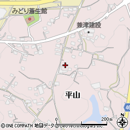 熊本県荒尾市平山2086周辺の地図