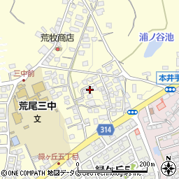 熊本県荒尾市本井手729周辺の地図