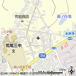 熊本県荒尾市本井手729-4周辺の地図