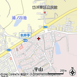 熊本県荒尾市平山2263周辺の地図