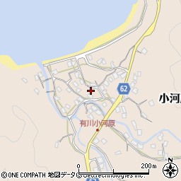 長崎県南松浦郡新上五島町小河原郷周辺の地図
